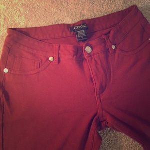 Ci Sono Women's Jeggings Size M Rust Color.